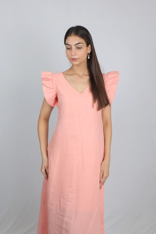 Arina Dress Peach - Image 2