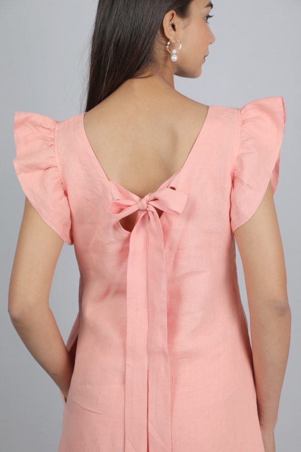 Arina Dress Peach - Image 4