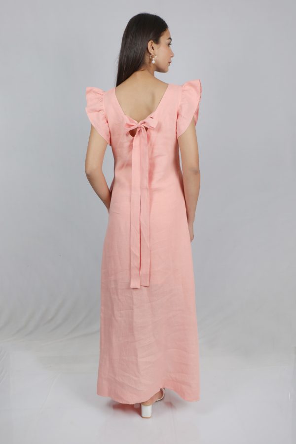 Arina Dress Peach - Image 5