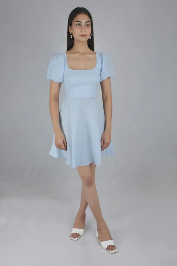 Blue Bow Dress - Image 2