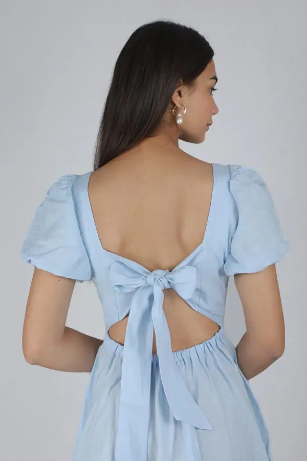 Blue Bow Dress - Image 5