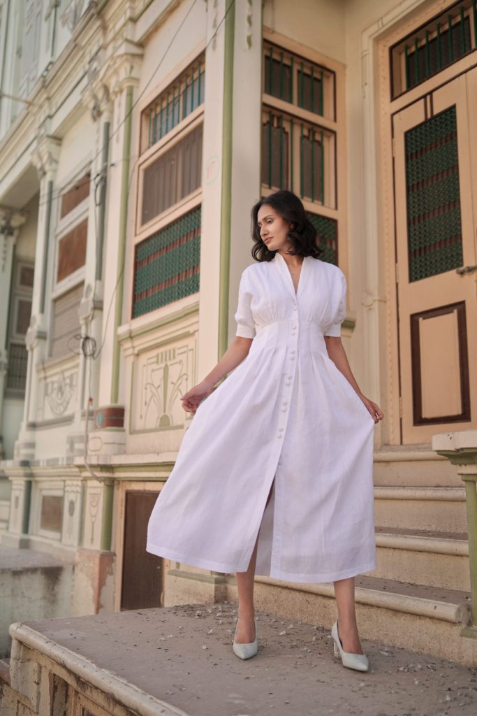 Sunflower Dress White