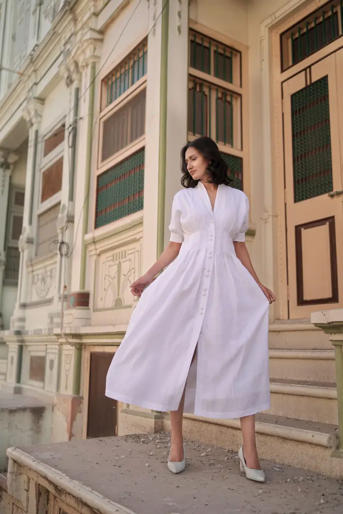 Sunflower Dress White