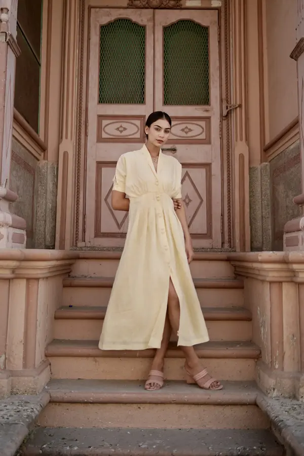 Sunflower Butter Yellow Dress - Image 2