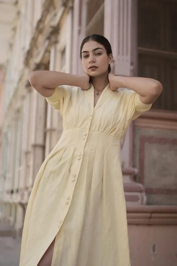 Sunflower Butter Yellow Dress - Image 3