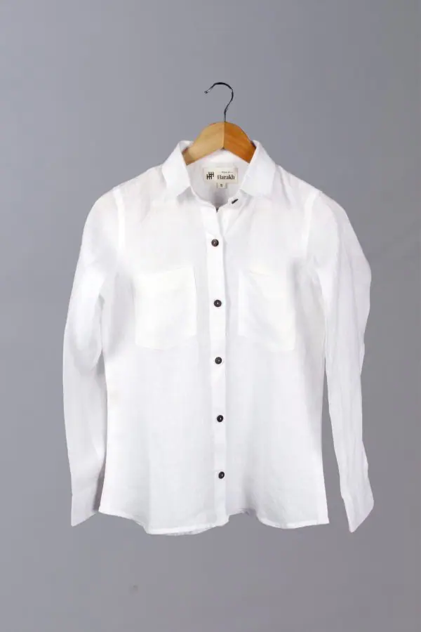 Linen White Shirt - Image 3