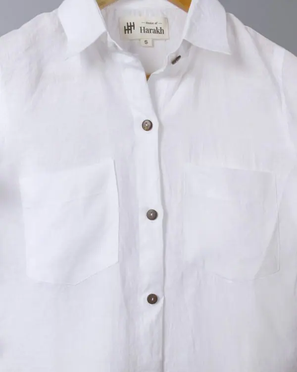 Linen White Shirt - Image 2