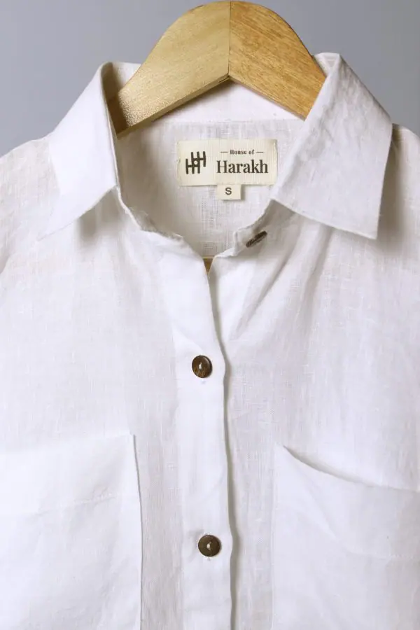 Linen White Shirt