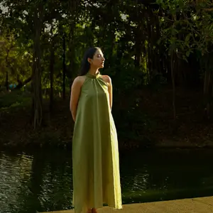 Canopy Olive Green Maxi Dress