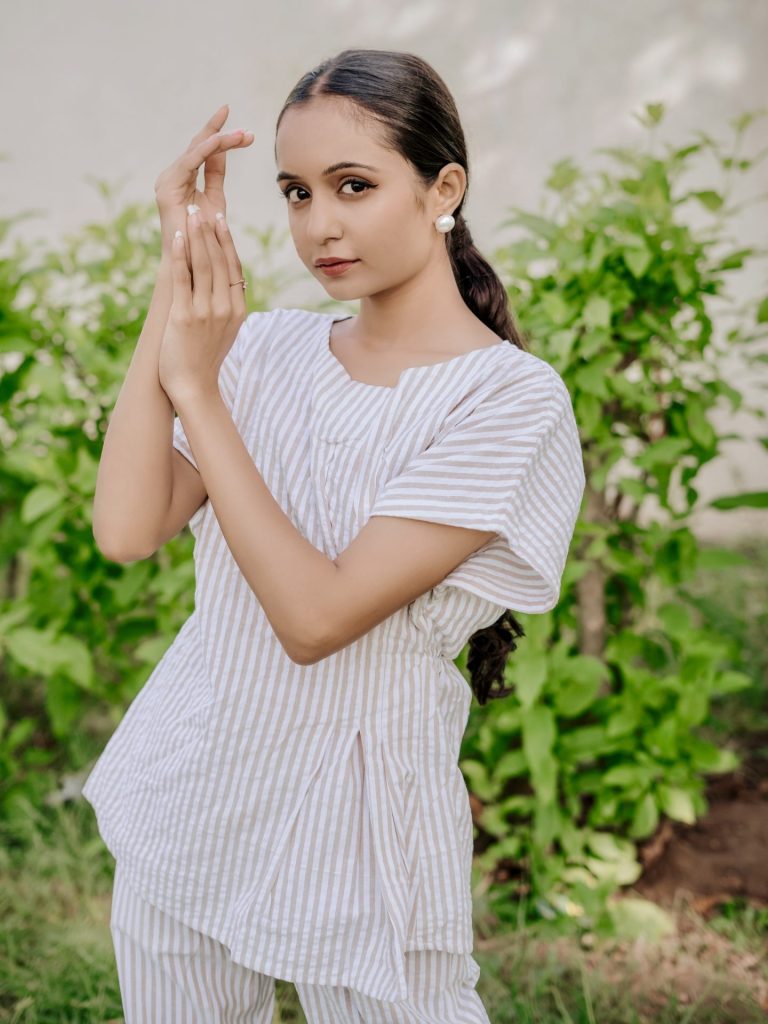 Sand Stripe Top