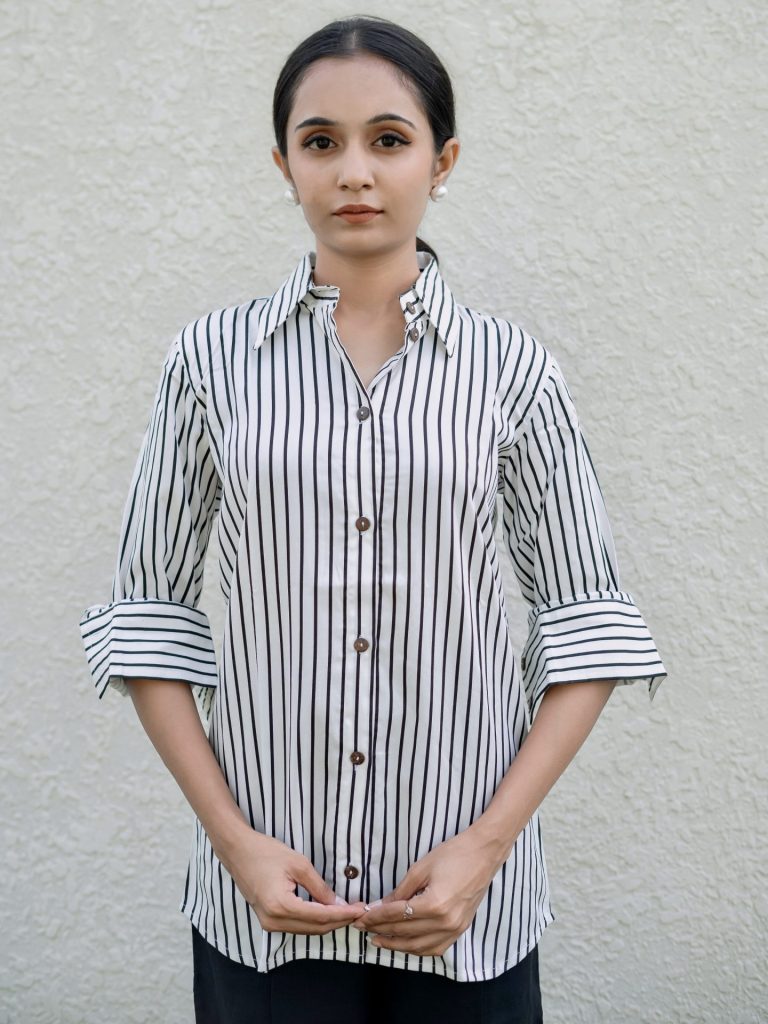 Black and White Stripe Shirt