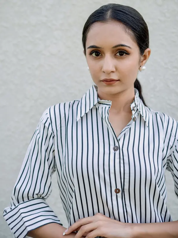 Black and White Stripe Shirt - Image 3